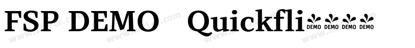 FSP DEMO   Quickfli字体转换
